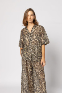 8038 - Piza Shirt - Zebra Print