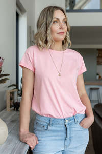 Frontpage: 1131 - Drama Plain Tee - Pink