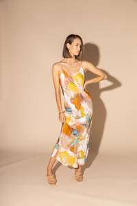 Dresses Jumpsuits: LOUGHLIN - 2141L - Unbiased Dress - Water Colour