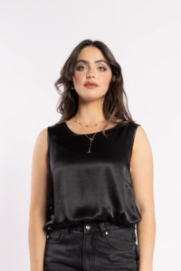 Tops Blouses Camis Tees: 1331 - Chemise Top - Black