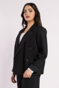 5079 - Espresso Blazer - Noir Stripe