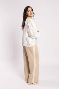 4033 - Lake Pants - Tan/Beige Stripe
