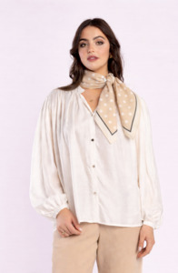 AA2 - Clip Scarf - Cream Spot