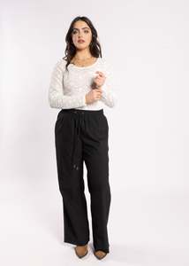 4033 - Lake Pants - Noir Stripe