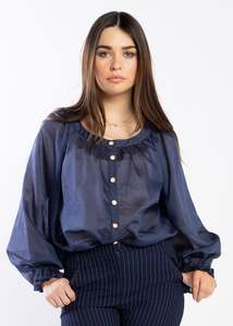 Tops Blouses Camis Tees: 1248 - Shand Blouse - Ink
