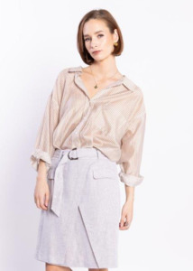 8035L LOUGHLIN - Sundown Shirt - Natural Stripe