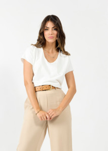 1276 - Edge Tee - Chalk