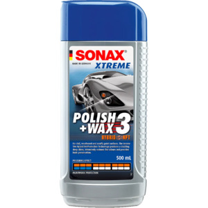 Sonax Car Care: XTREME POLISH + WAX 3 HYBRID NPT, OLDER WEATHERED PAINTWORK.