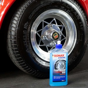 Sonax Car Care: XTREME COLOURLESS TYRE GLOSS GEL, RUBBER CLEANER AND CONDITIONER.