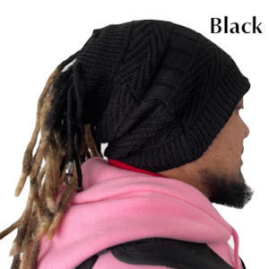Dreadlocks Care: Hat / Beanie: 2-in-1 open end unisex dreadlocks hat/beanie
