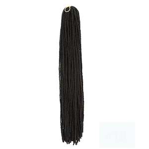 Hair Extensions: Sister Faux Crochet Locs #1B - Black