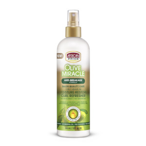 Hair Spray: African Pride Olive Miracle 7 in 1 Leave In Moisture Restore Curl Refresher 355ml (12oz)