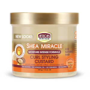 African Pride: African Pride Shea Miracle Moisture Intense Formula Curl Styling Custard 340g (12oz)