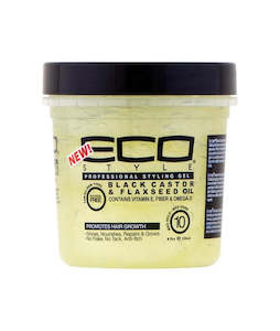Eco Style: Eco Style Gel Black Castor & Flaxseed Oil 235ml (8oz)