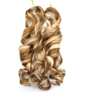 French Curls Wavy Crochet Braid #P27/613 - Blonde / Light Blonde