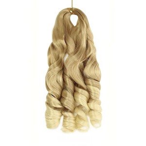French Curls Wavy Crochet Braid #27/613 - Ombre: Blonde / Light Blonde