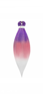 Braiding hair extensions - Best Hair #12 - Ombre: Purple / Pink / White