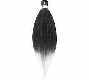 Braiding hair extensions - Best Hair #1B/60 - Ombre: Black / White