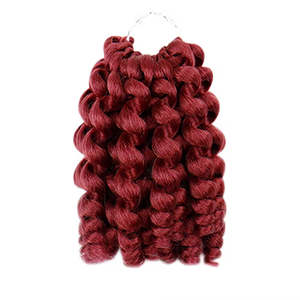 Wand Bouncy Curls Crochet Braids #BUG - Burgundy