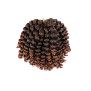 Wand Bouncy Curls Crochet Braids #1B/30 - Ombre: Black / Brown