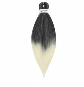 Braiding hair extensions - Best Hair #1B/613 - Ombre: Black / Light Blonde