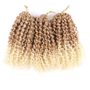 Kinky Curly Marley Bob Crochet Braids #27/613 - Ombre: Blonde / Light Blonde