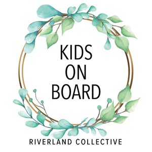 Products: Kids On Board Sticker Sign Eucalyptus Dream Designs