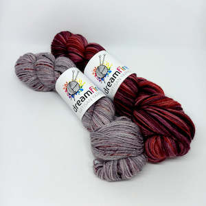 Yarn Kits: Wedge Shawl Kit - Black Cherry
