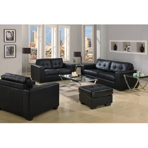 Horizon Bonded Leather Lounge Suite (3S+2S+1S+Ottoman) - Dream Furniture