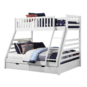 Kyra White 2 Drawer Bunk Bed - Dream Furniture
