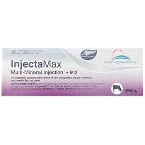 4 Drench New Zealand InjectaMax Multi Mineral Injection +B12 for Cattle