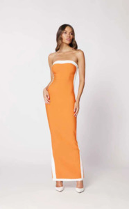 Bianca and Bridgett Ashley Dress - Orange