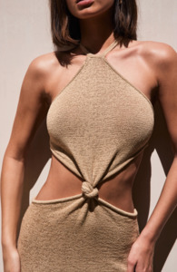 Ball Formal Season 2019: Cult Gaia Cameron Knit Dress - Sand
