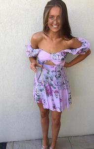 Mini Dresses: Alice McCall Peony Dress - Lilac
