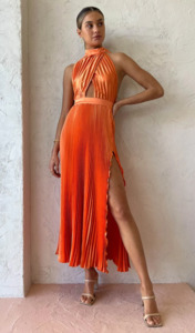 L'idee Renaissance Split Gown - Tangelo