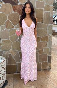 Farida Lace Maxi - Pink