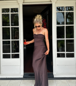 Bec + Bridge Dua Strapless Maxi Dress - Chocolate