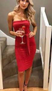 Mini Dresses: Kookai Oakley Dress - Red