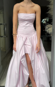 Ball Season: Aje Violette Bubble Hem Gown in Pastel Pink