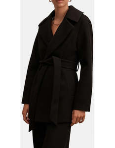 Forever New Sabrina Short Wrap Coat