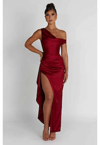 Babyboo Julienne Dress Wine Sz XS