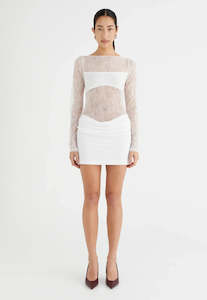 Benni Yana White Mini Dress Sz 10