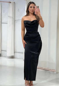 Size 12: House of CB Adrienne Dress Black Sz L Plus Cup