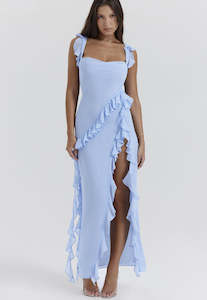 Size 12: House of CB Ariela Dress Powder blue Sz 12
