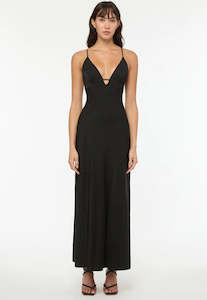 Size 12: Manning Cartell Time to Shine Slip Dress Black Sz 12