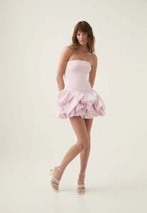 EX RENTAL Aje Violette Bubble Hem Mini Dress Pink Sz 8