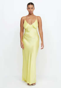 Bec and Bridge Amber V Maxi Citron Dress Sz 14