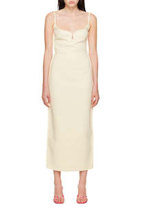 White Dresses: EX RENTAL Paris Georgia Marlo Dress White Sz S