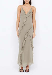 Green Dresses: Bec and Bridge Gabriel Frill Dress Sz 8