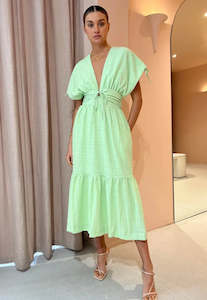 Sovere Lucid Midi Dress Green Sz 8